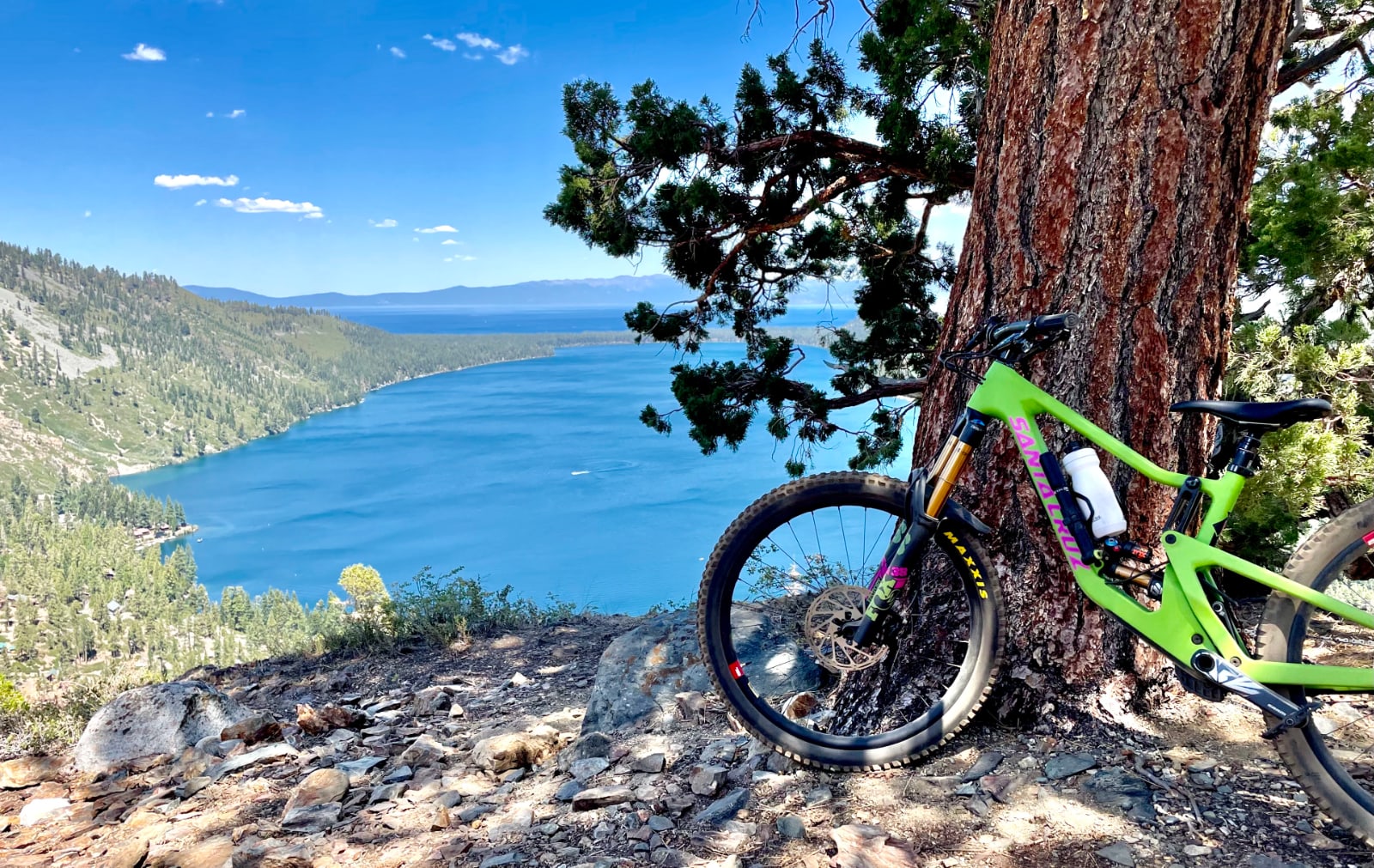 My mountain bike on the Lily Lake trail in South Lake Tahoe