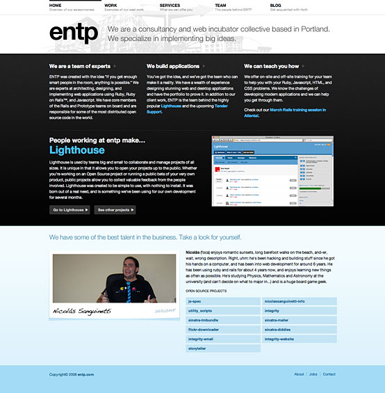 ENTP.com Screenshot